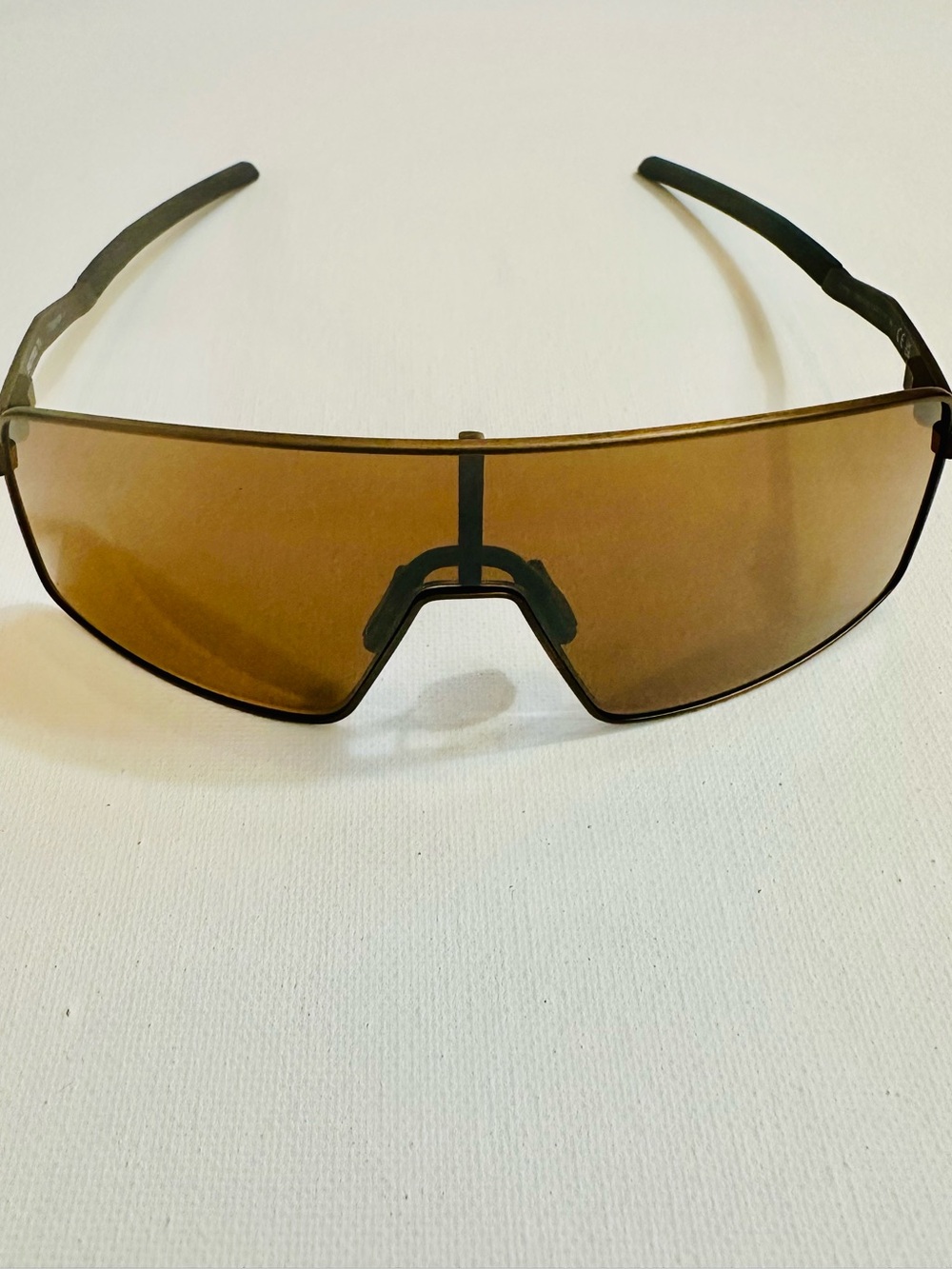 Oakley Sutro Ti Titanium Shield Sunglasses Bronze Lens w/ Case & Bag